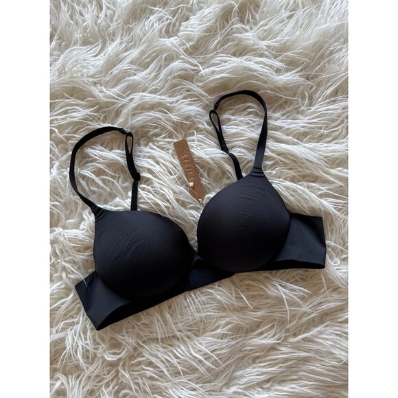 Skims Ultimate Push up Plunge Bra Onyx Size 34A - Picture 5 of 10